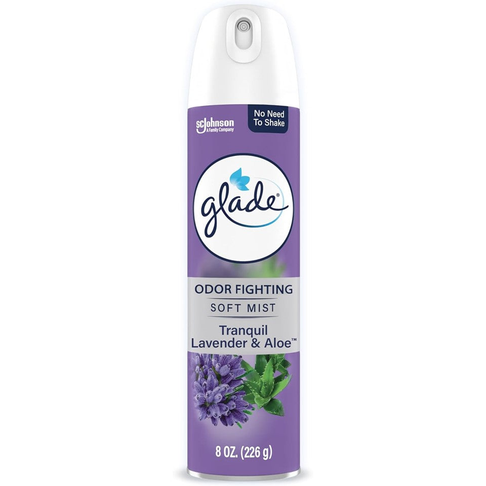 Glade Compressed Gas Aerosol - Tranquil Lavender Aloe - 8.0oz/6pk