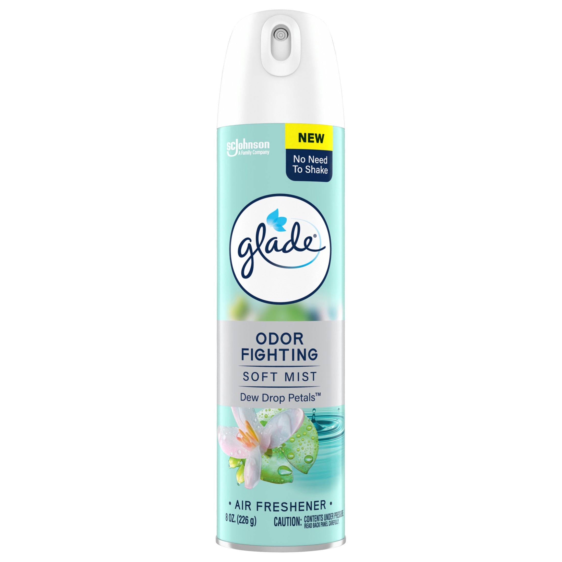 Glade Compressed Gas Aerosol - Dewdrop Petals - 8oz/6pk