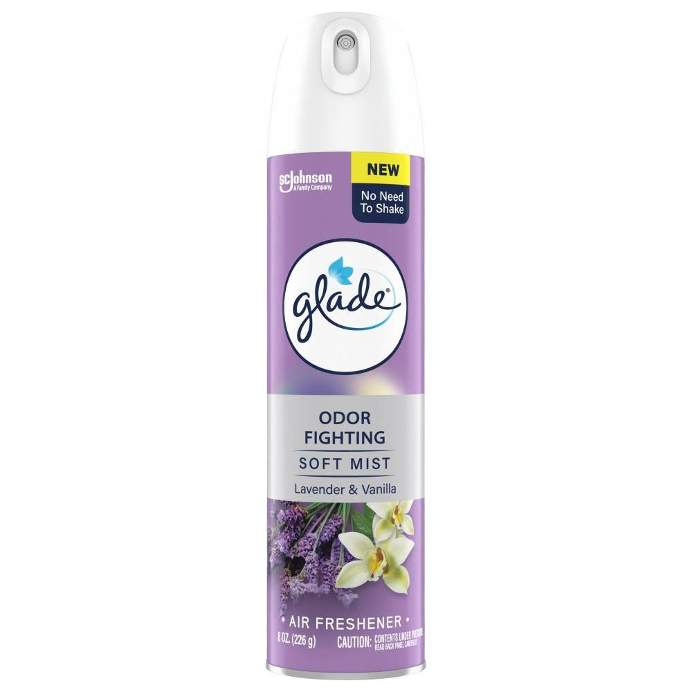 Glade Compressed Gas Aerosol - Lavender & Vanilla - 8oz/6pk