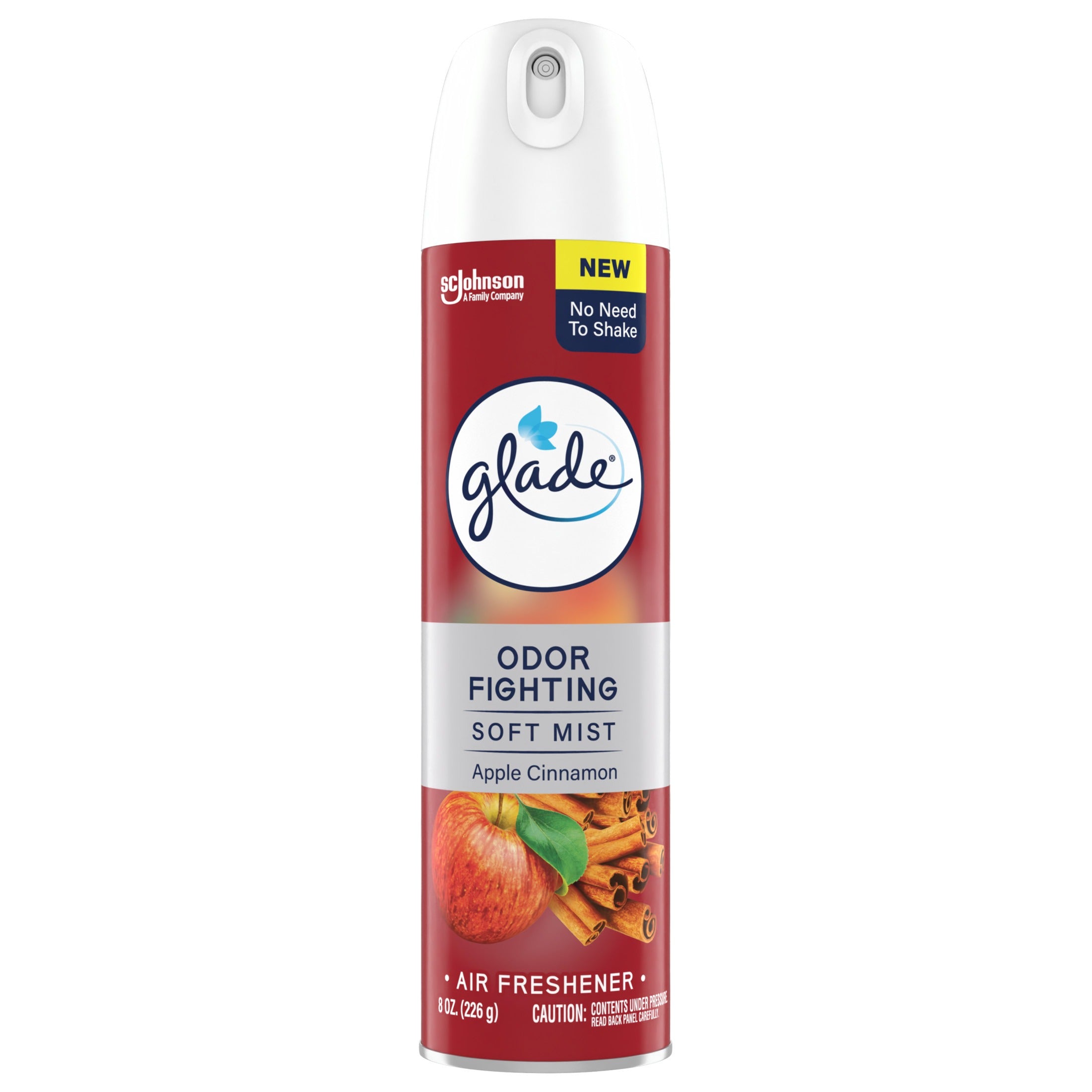 Glade Compressed Gas Aerosol - Apple Cinnamon - 8.0oz/6pk