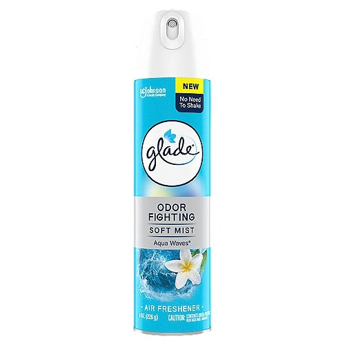 Glade Compressed Gas Aerosol - Aqua Waves - 8.0oz/6pk