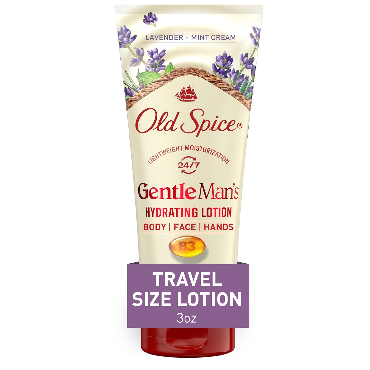 Old Spice Body Lotion for Hand Face and Body Lavender and Mint Scent  - 3oz/15pk