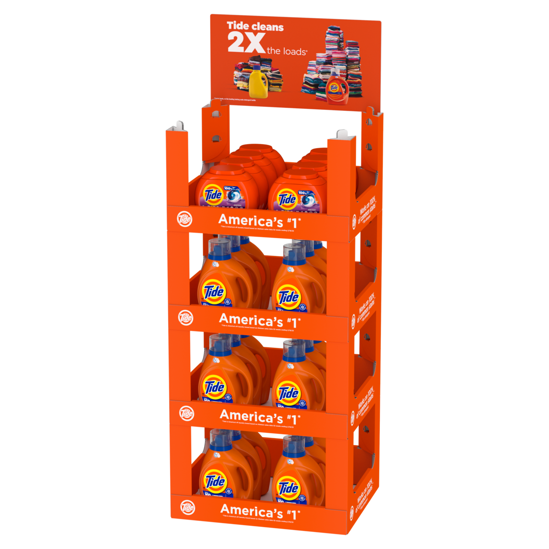 Tide Display In Store Tide Display OG LQ 98Z /49ct SM Pods QDRP - 26ct