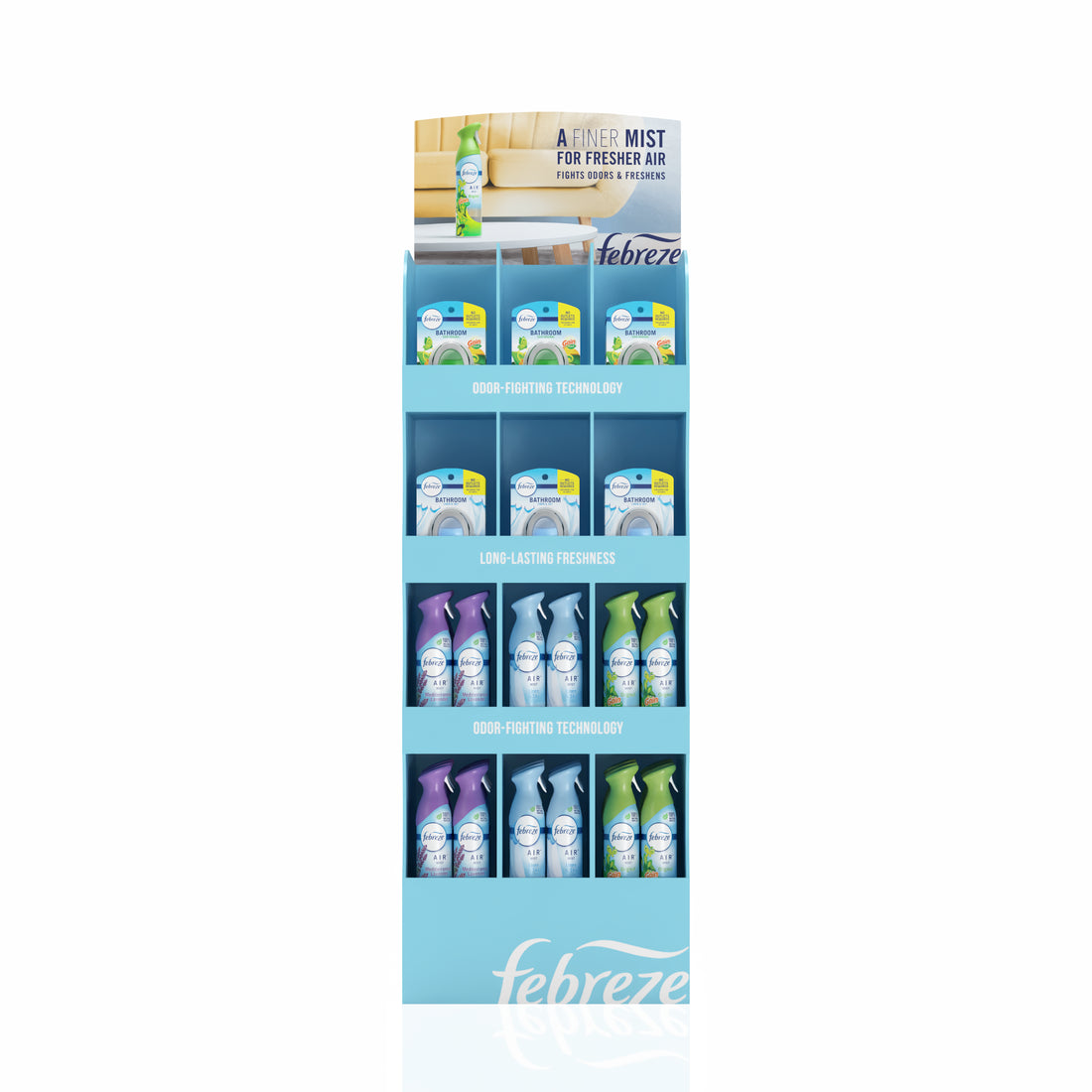 Febreze Display Mixed 3D FD AE SS Nat B23 - 54ct
