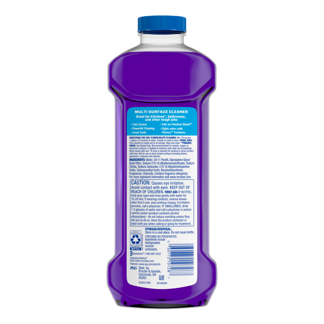 Mr. Clean All Purpose Cleaner Floor Cleaner for Mopping Cleaning Liquid Lavender - 23oz/6pk