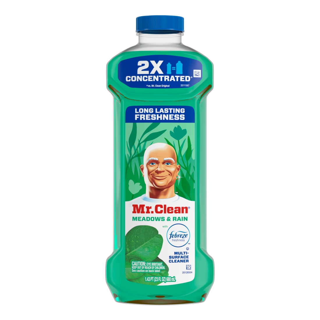 Mr. Clean All Purpose Cleaner  Floor Cleaner For Mopping Cleaning Liquid Meadows & Rain - 23oz/6pk