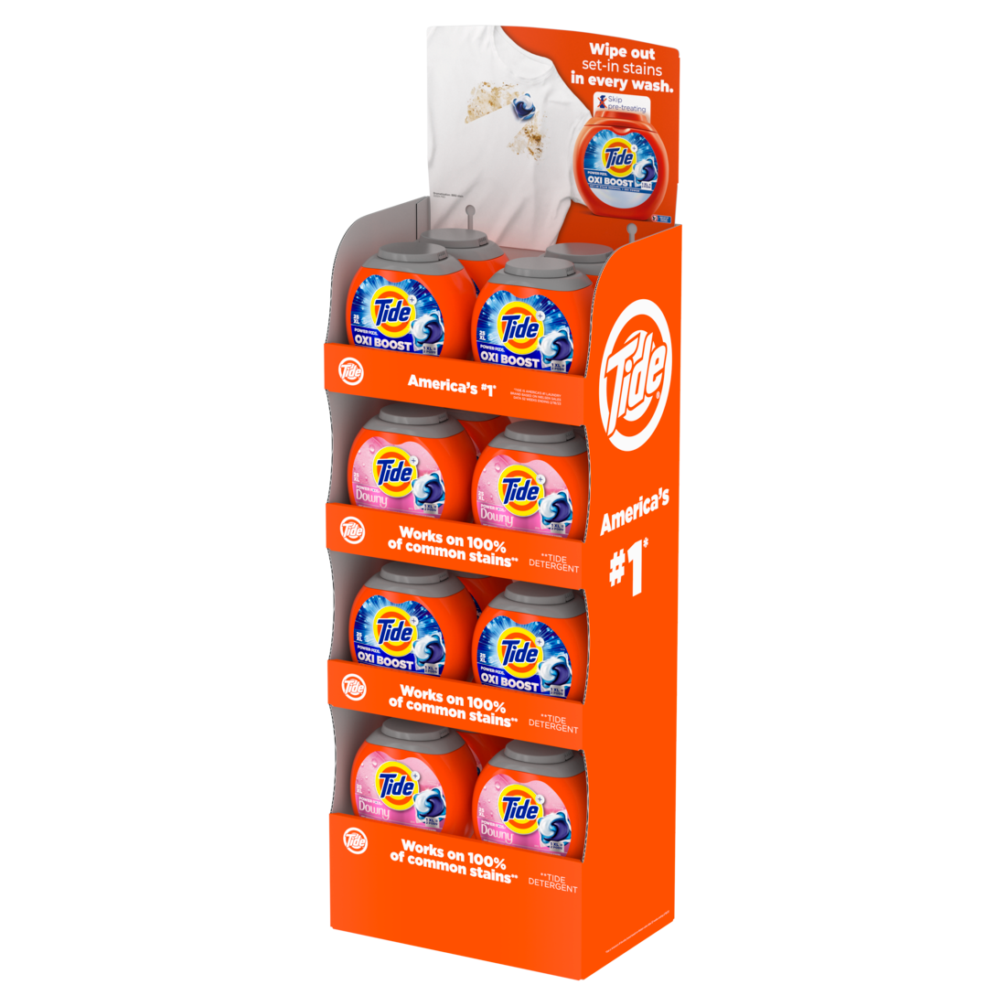 Tide Display In Store Tide Display PWR POD WTD AF/Oxi Boost - 25ct/16pk