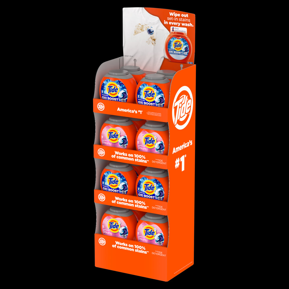 Tide Display PWR POD WTD AF/Oxi Boost  - 25ct/16pk