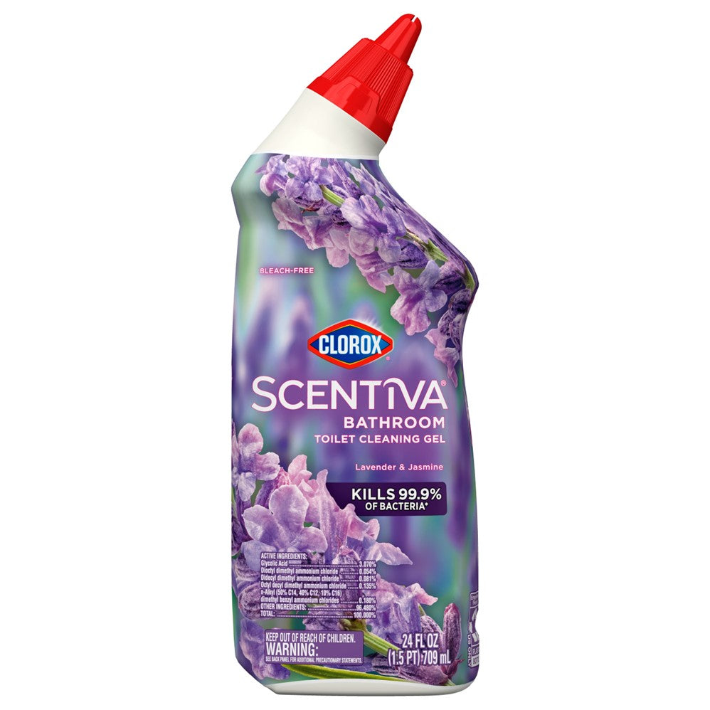 Clorox Scentiva Toilet Bowl Cleaner Manual Lavender & Jasmine - 24oz/6pk