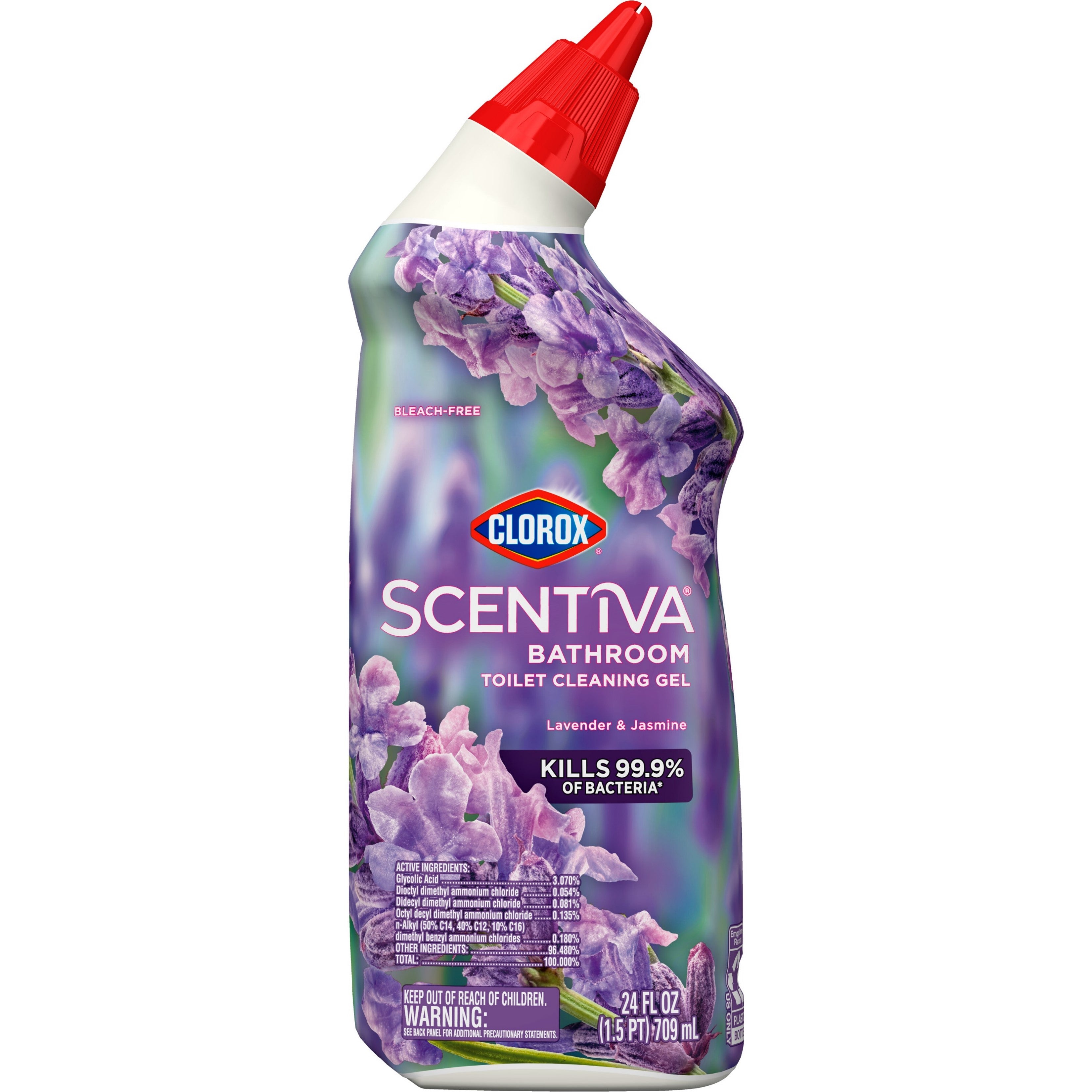 Clorox Scentiva Bathroom Toilet Cleaning Gel Lavender and Jasmine - 24oz/6pk