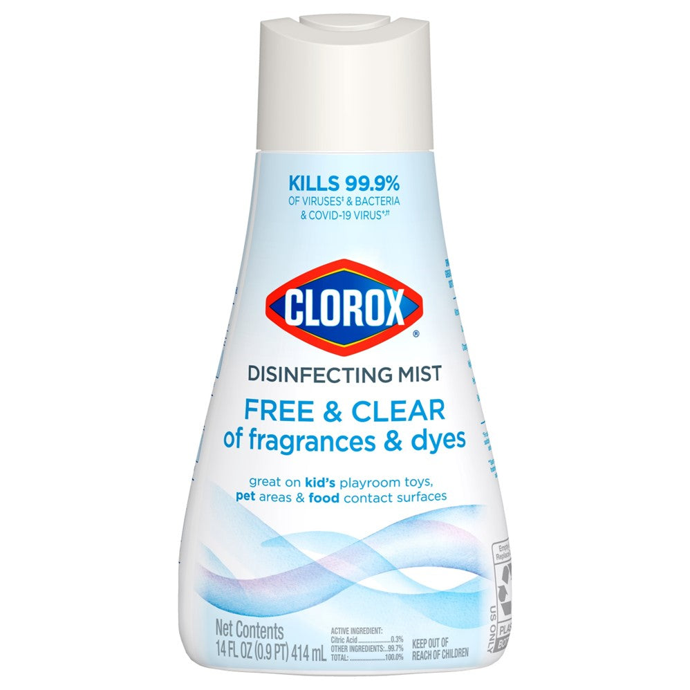 Clorox Disinfecting Mist Refill Free & Clear Of Fragrances & Dyes - 14oz/6pk