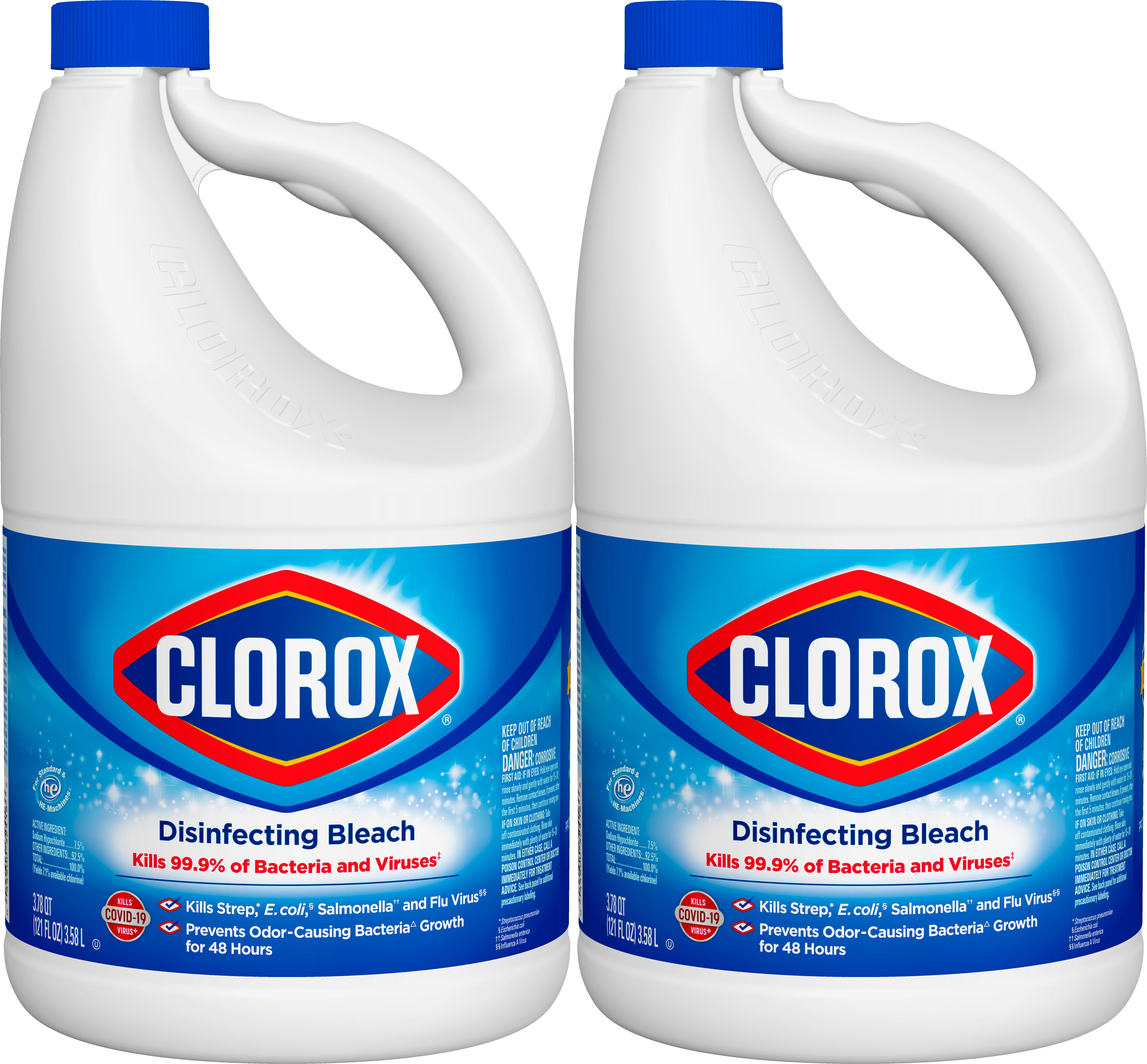 Clorox Disinfecting Bleach Regular - (2x121.0)oz/1pk