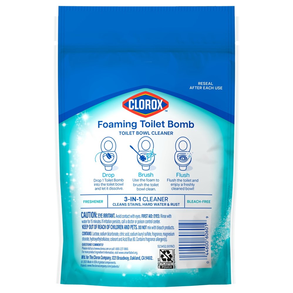 Foaming Toilet Bomb Toilet Bowl Cleaner Fresh Scent - 5ct/6pk