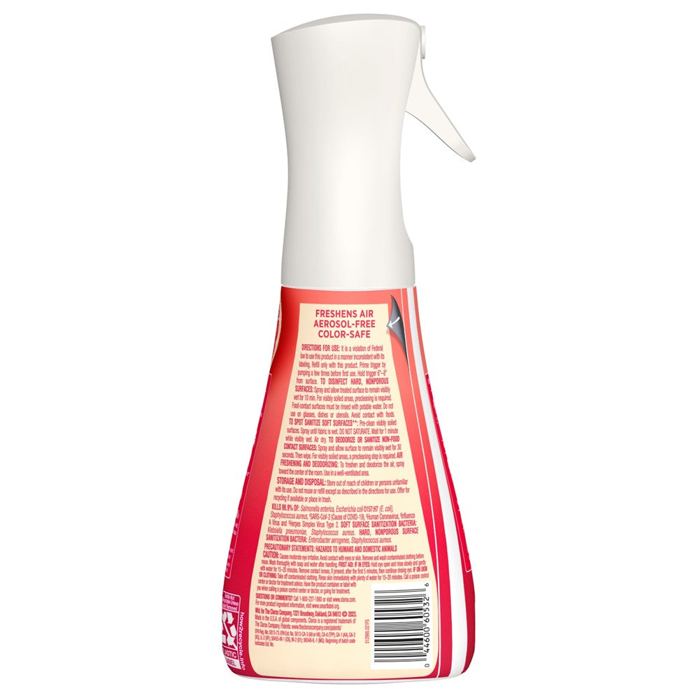 Clorox Scentiva Disinfecting Mist Grapefruit & Orange Blossom Ready To Use - 16oz/6pk