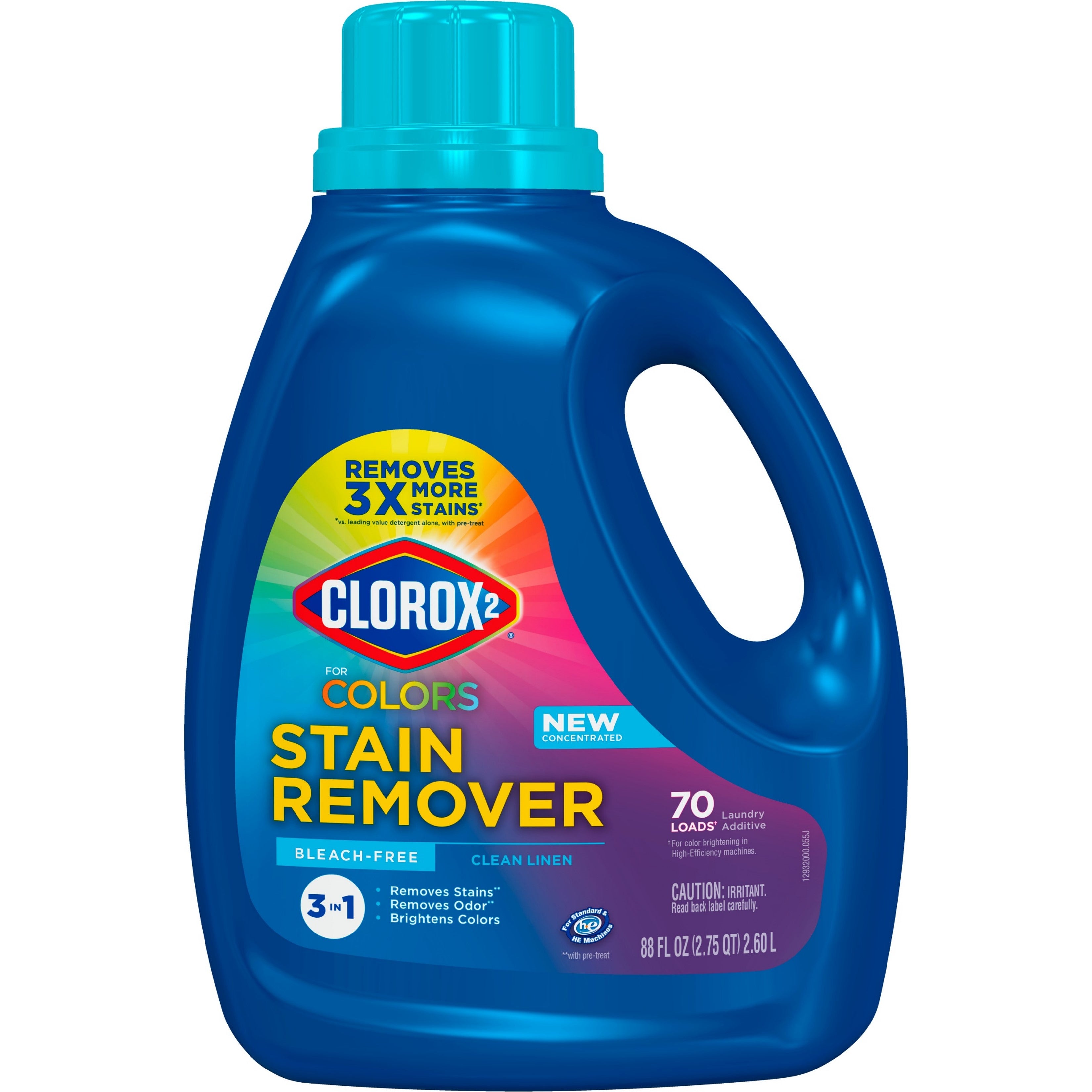 Clorox 2 for Colors Stain Remover and Laundry Additive - Bleach Free - Clean Linen - 88oz/4pk