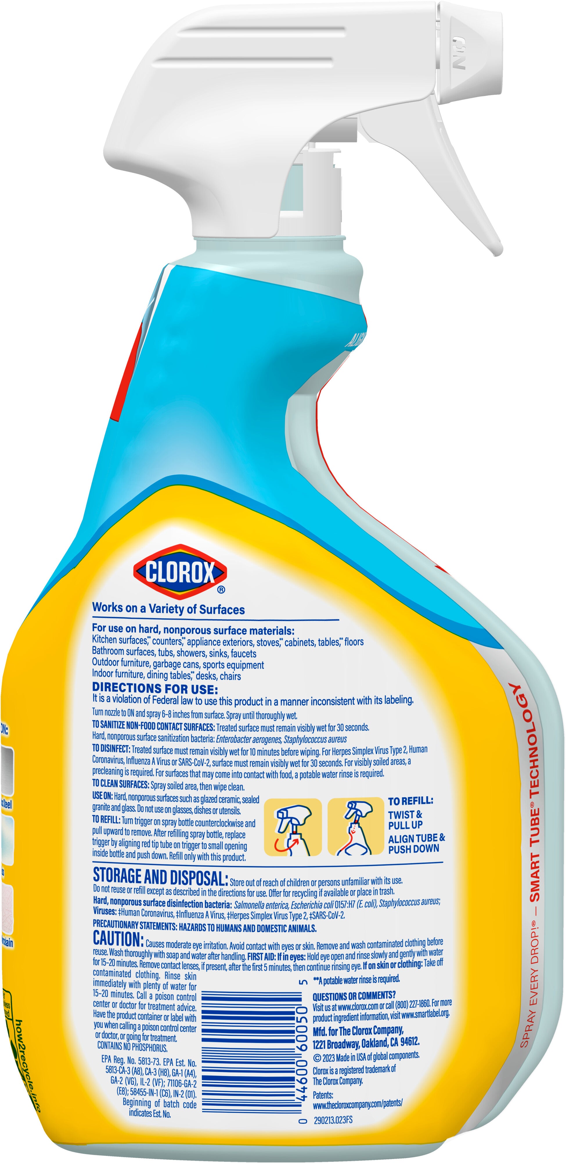 Clorox Disinfecting All Purpose Cleaner Bleach Free Crisp Lemon - 24oz/9pk