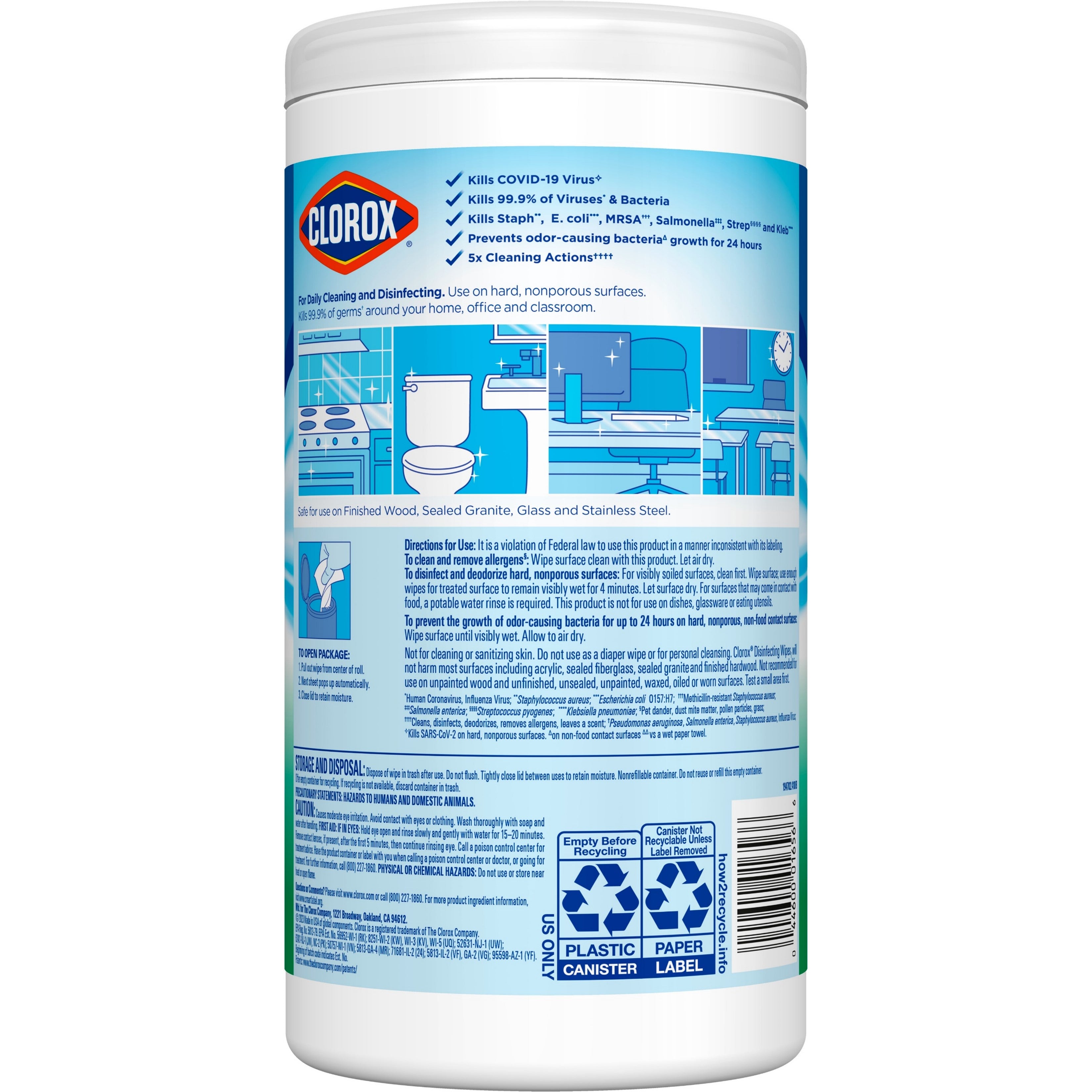 Clorox Disinfecting Wipes - Bleach Free - Cleaning Wipes Fresh Scent - 75ct/6pk