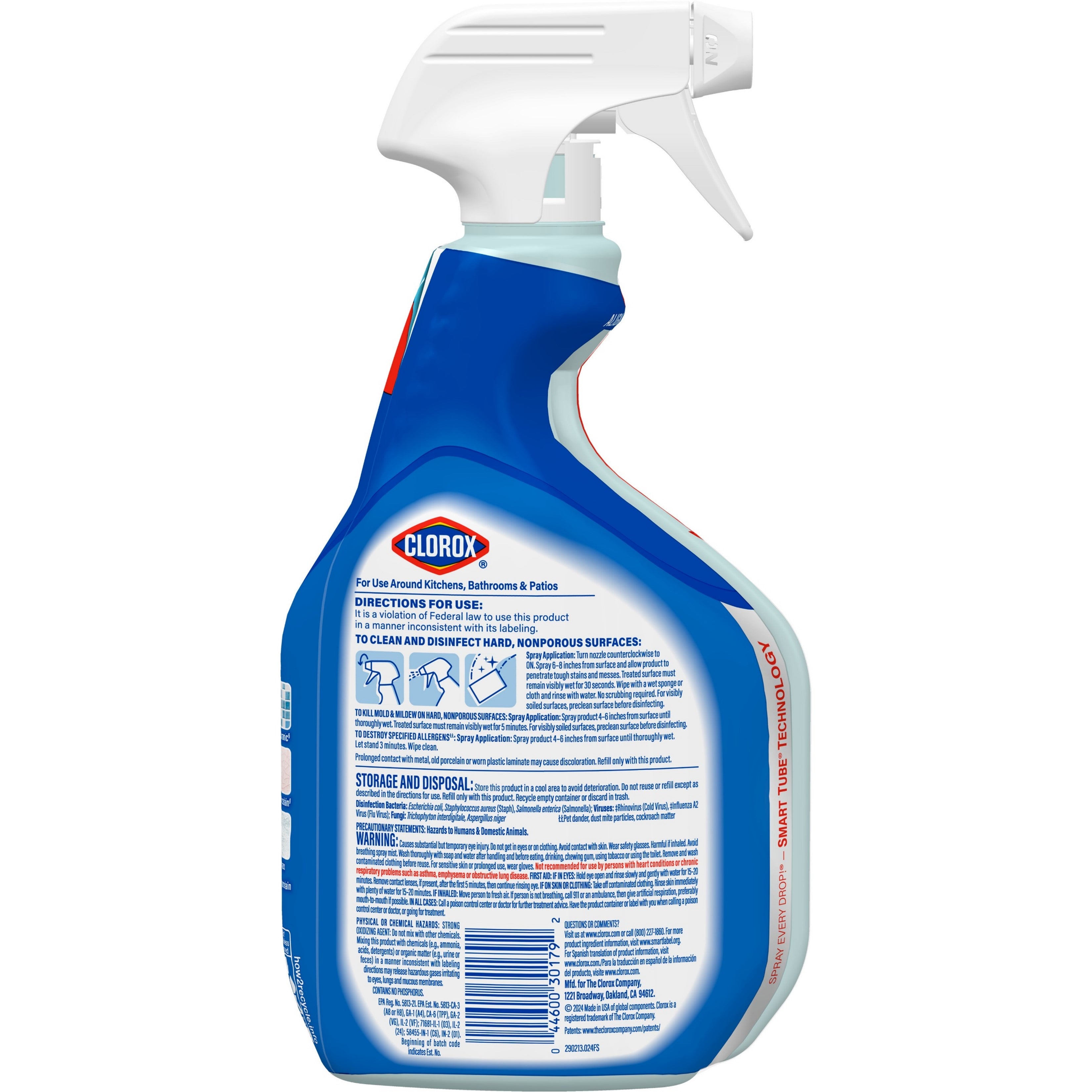 Clorox Clean-Up Multi-Surface Cleaner with Bleach Rain Clean Spray Bottle - 24oz/9pk