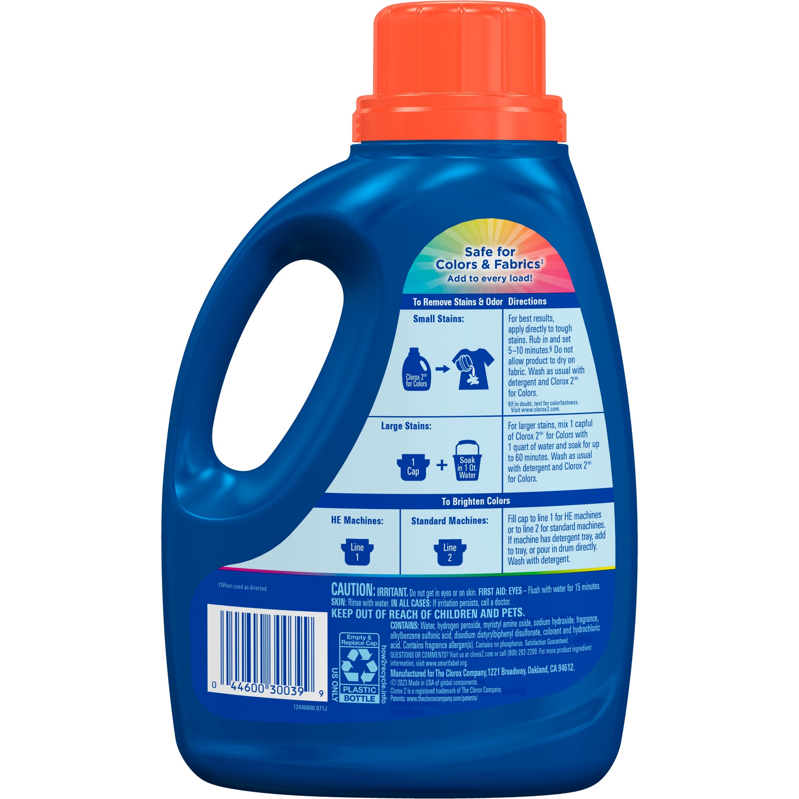 Clorox 2 for Colors Stain Remover and Laundry Additive - Bleach Free - Original - 66oz/4pk