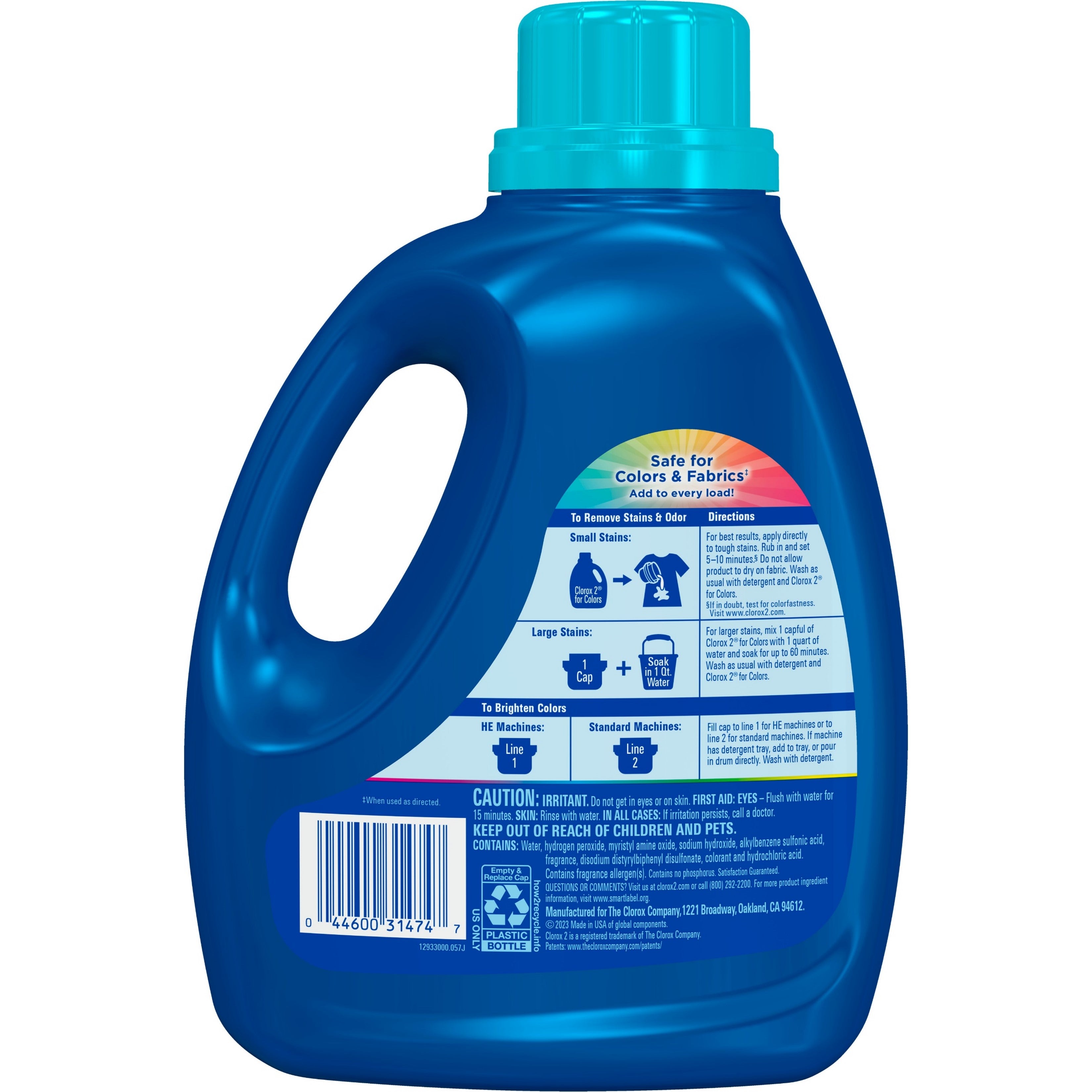 Clorox 2 for Colors Stain Remover and Laundry Additive - Bleach Free - Clean Linen - 88oz/4pk