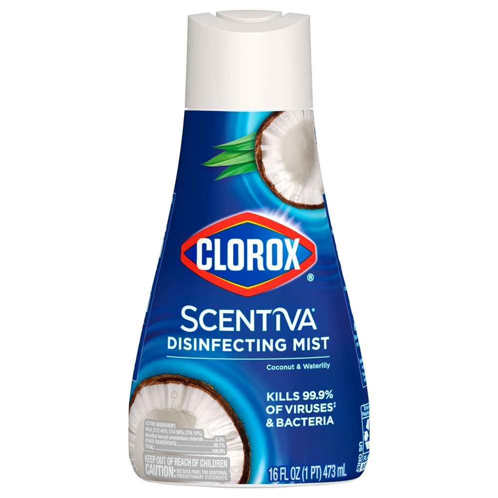 Clorox Scentiva Disinfecting Mist Coconut & Waterlily Refill - 16oz/6pk