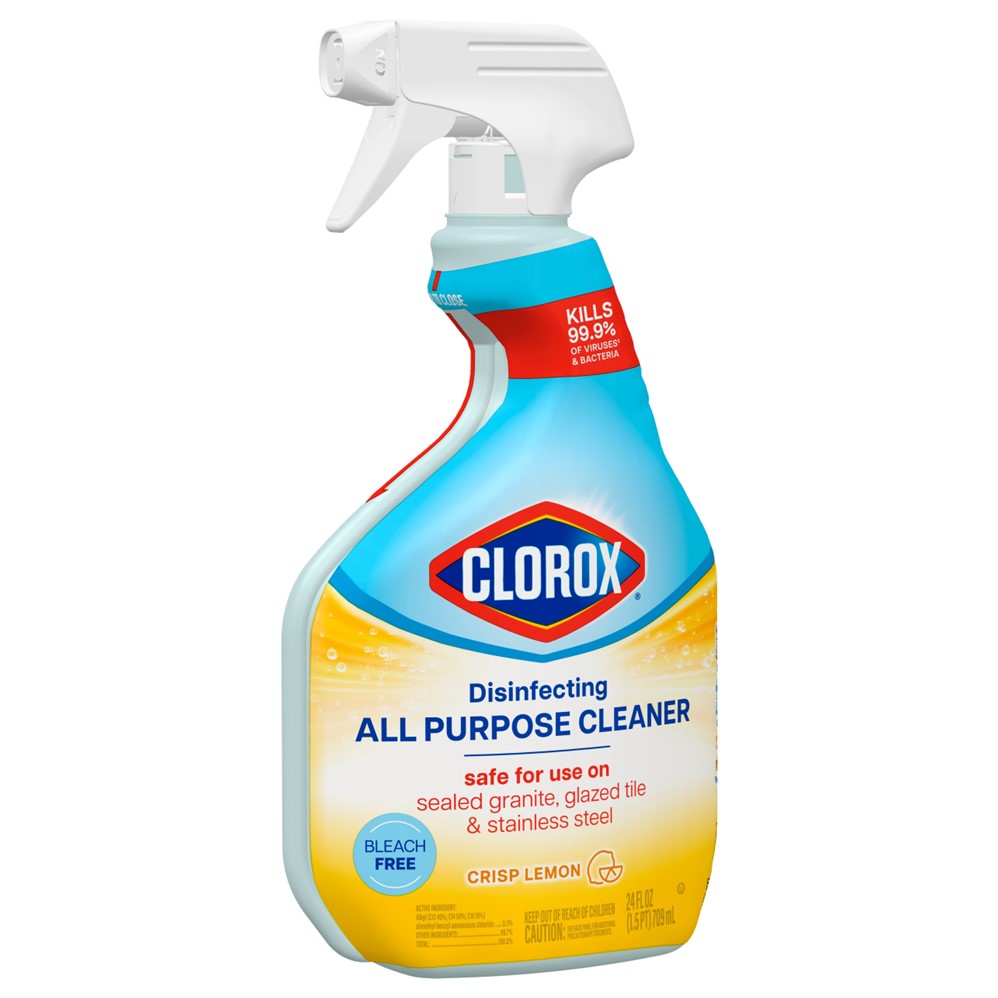 Clorox Disinfecting All Purpose Cleaner Spray Lemon - 24oz/9pk