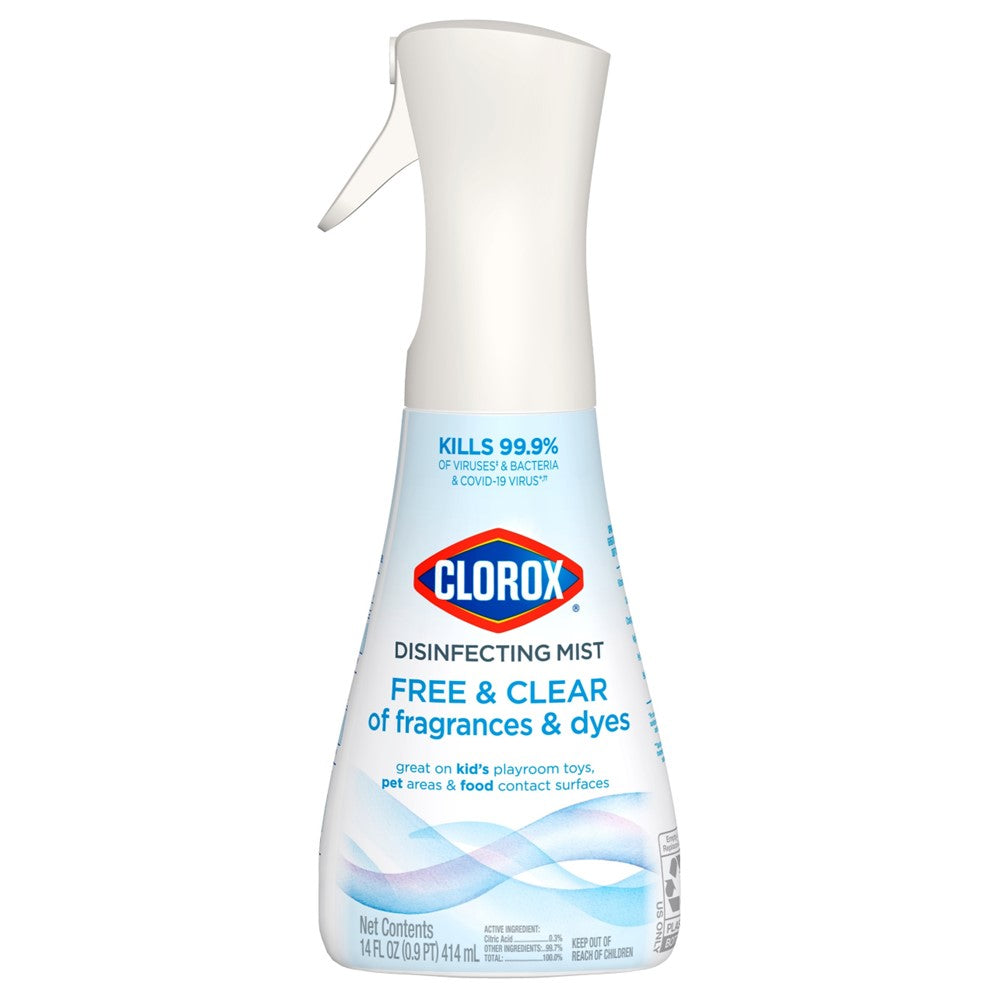 Clorox Disinfecting Mist Free & Clear Of Fragrances & Dyes - 14oz/6pk