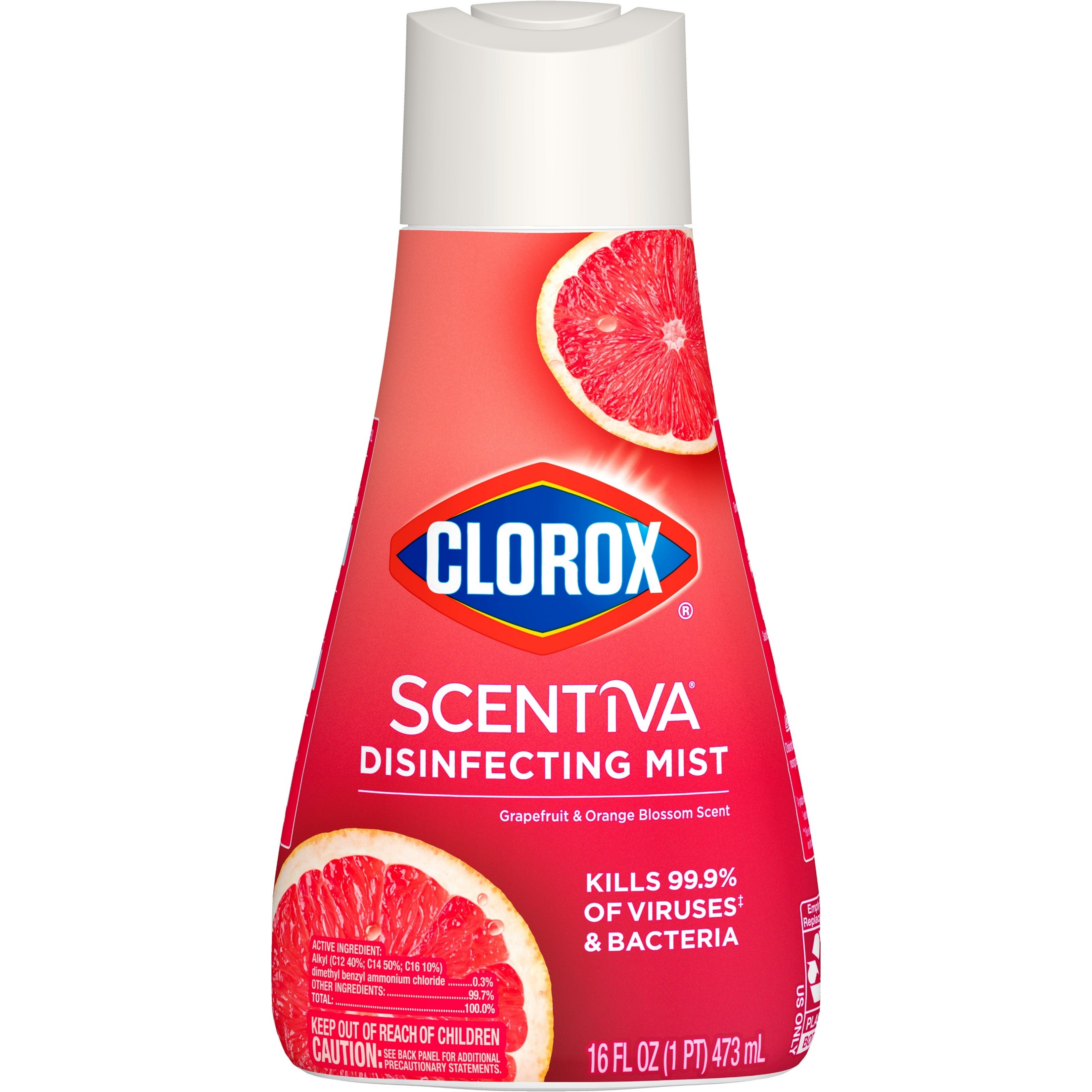 Clorox Scentiva Disinfecting Mist Grapefruit & Orange Blossom Refill - 16oz/6pk