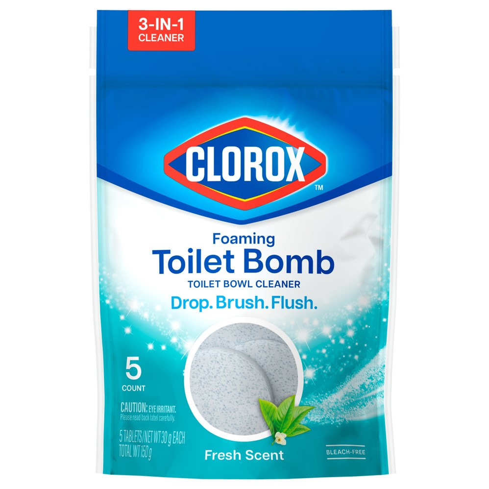 Foaming Toilet Bomb Toilet Bowl Cleaner Fresh Scent - 5ct/6pk