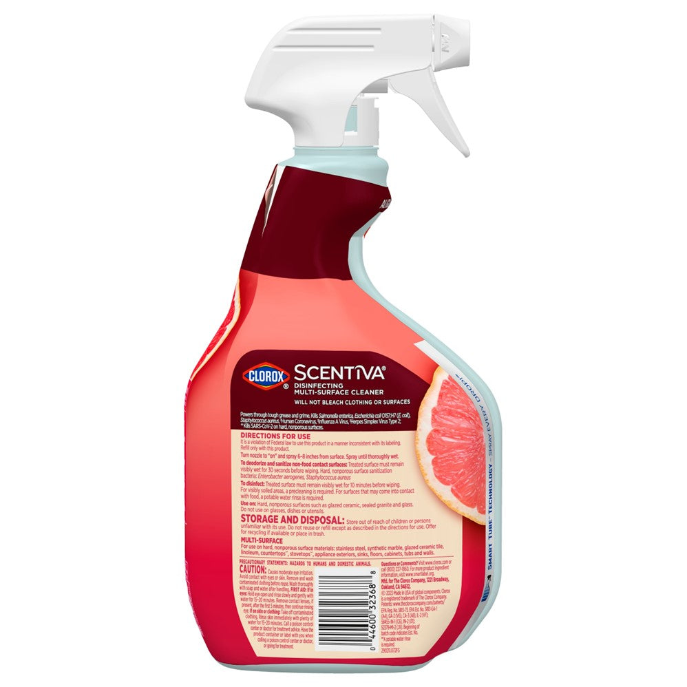 Clorox Scentiva Multi-Surface Cleaner Spray Grapefruit & Orange Blossom - 32oz/9pk