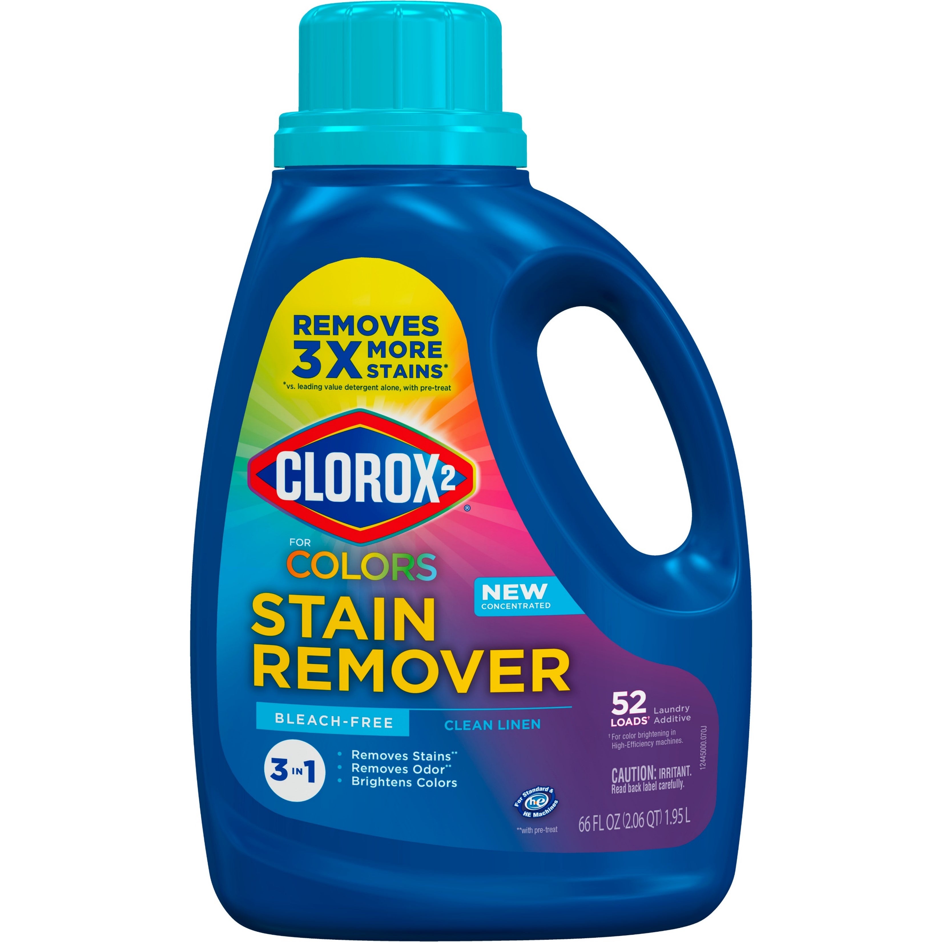Clorox 2 for Colors Stain Remover and Laundry Additive - Bleach Free - Clean Linen - 66oz/4pk