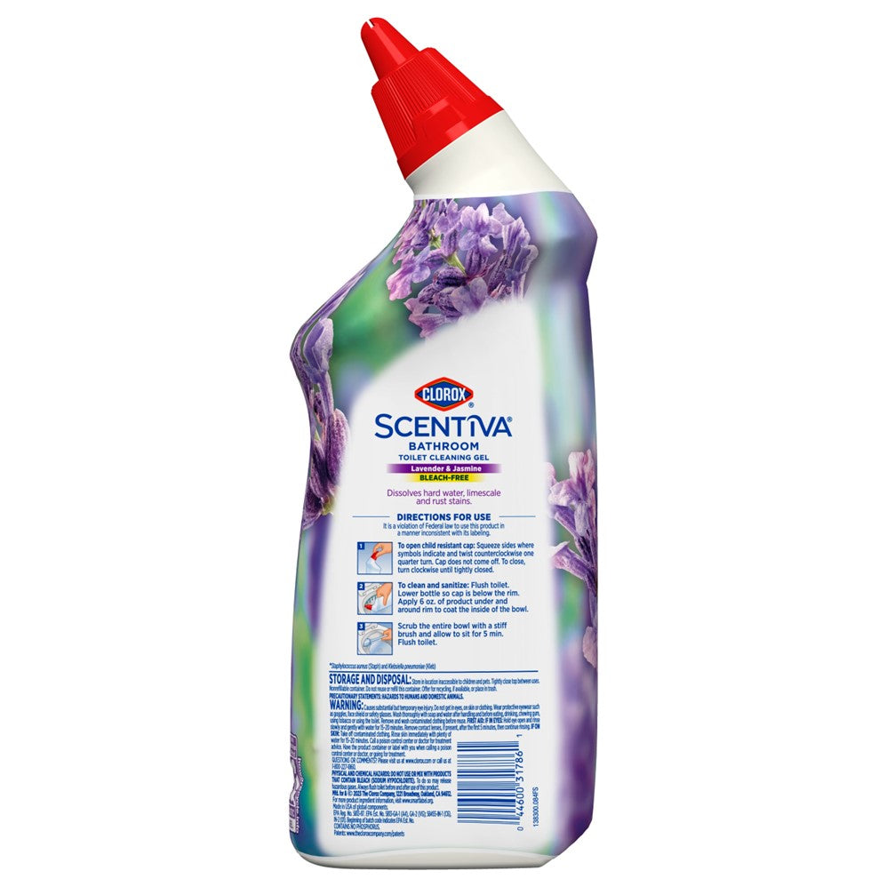 Clorox Scentiva Toilet Bowl Cleaner Manual Lavender & Jasmine - 24oz/6pk