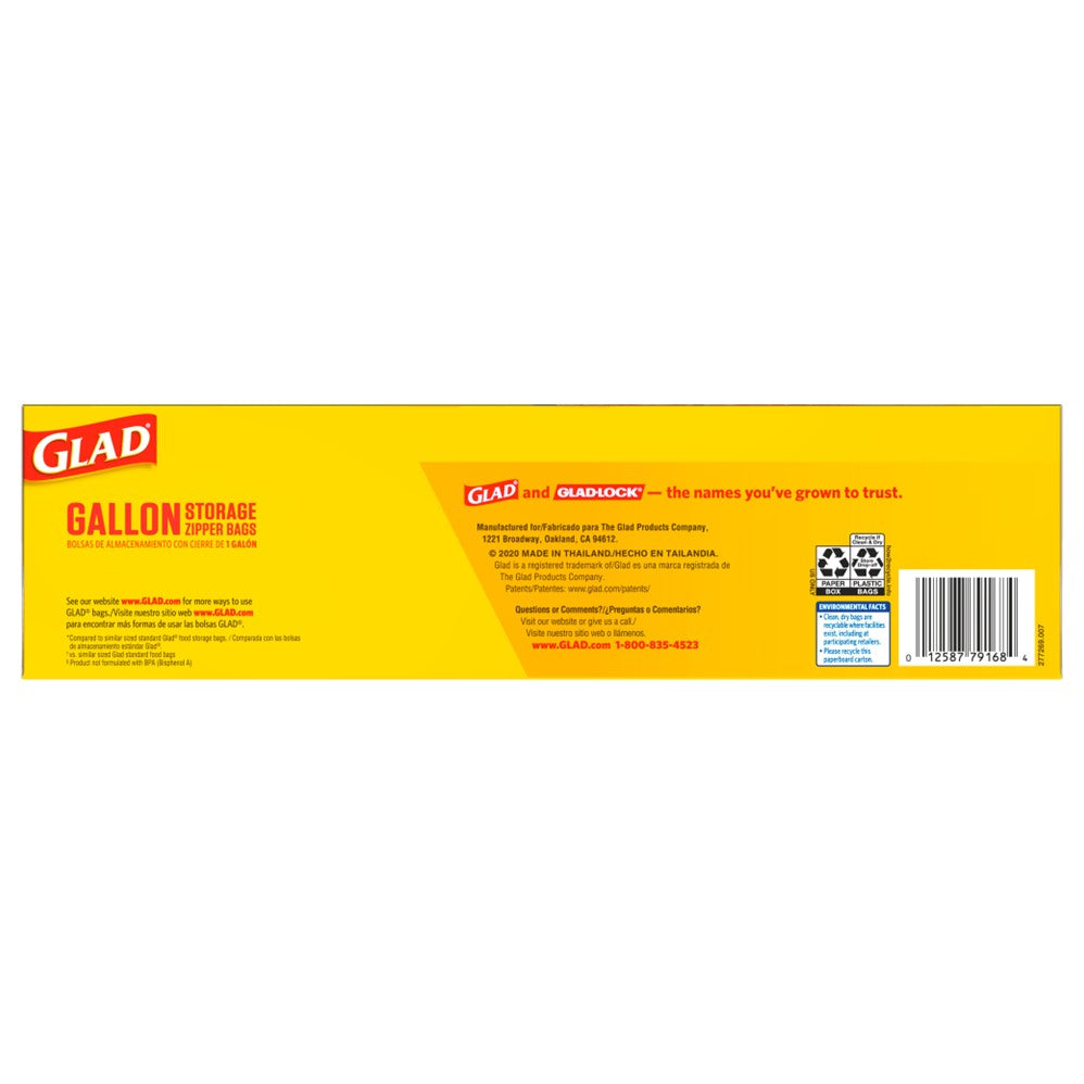 Glad Flex'N Seal Food Storage Gallon - 35ct/4pk