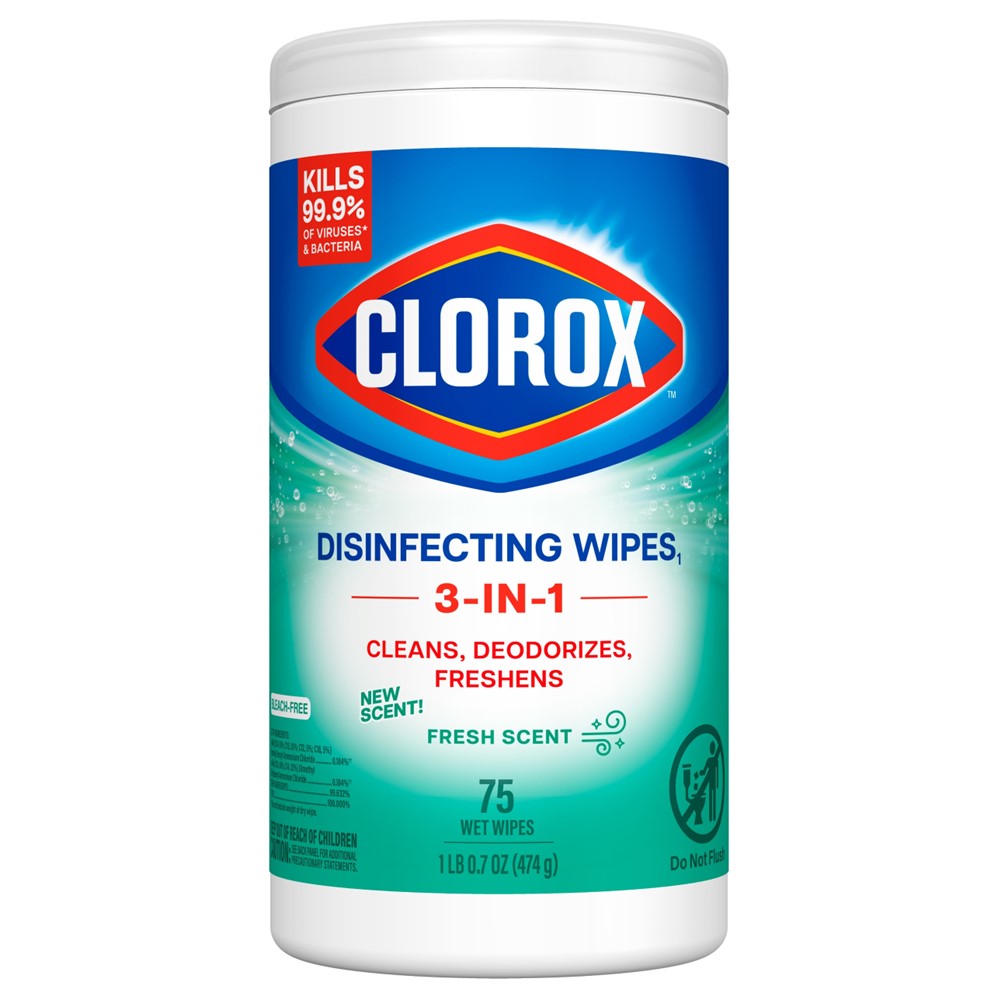 Clorox Disinfecting Wipes Fresh Scent - 75ct/6pk