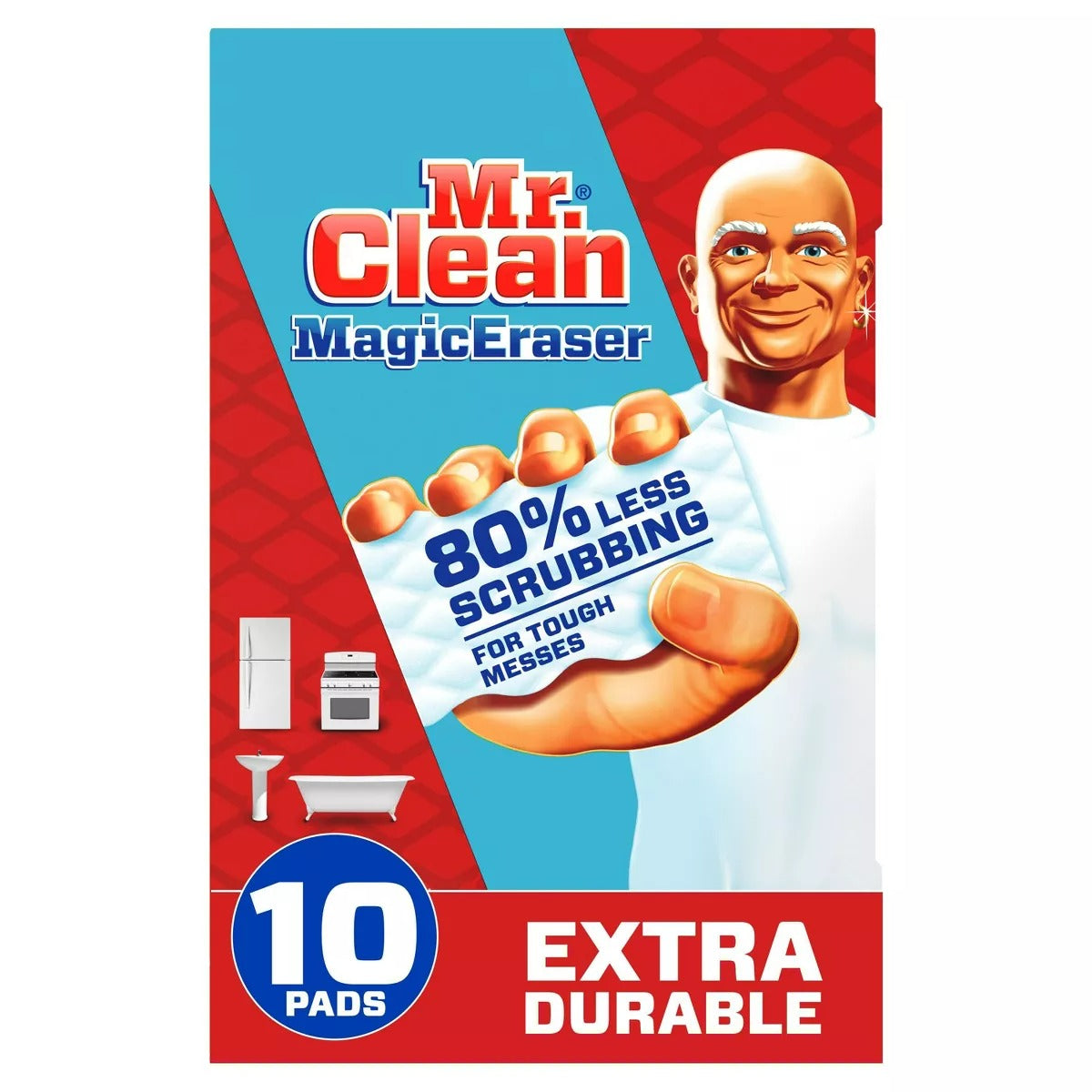 Mr. Clean Extra Durable Scrub Magic Eraser Sponges - 10ct/6pk