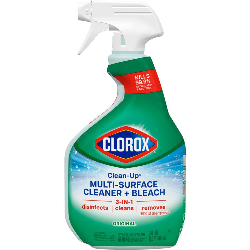 Clorox Clean-Up Multi-Surface Cleaner with Bleach Original Spray Bottle - 24oz/9pk