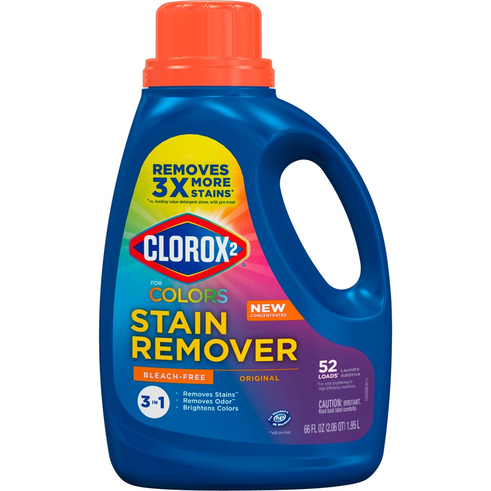 Clorox 2 for Colors Stain Remover and Laundry Additive - Bleach Free - Original - 66oz/4pk