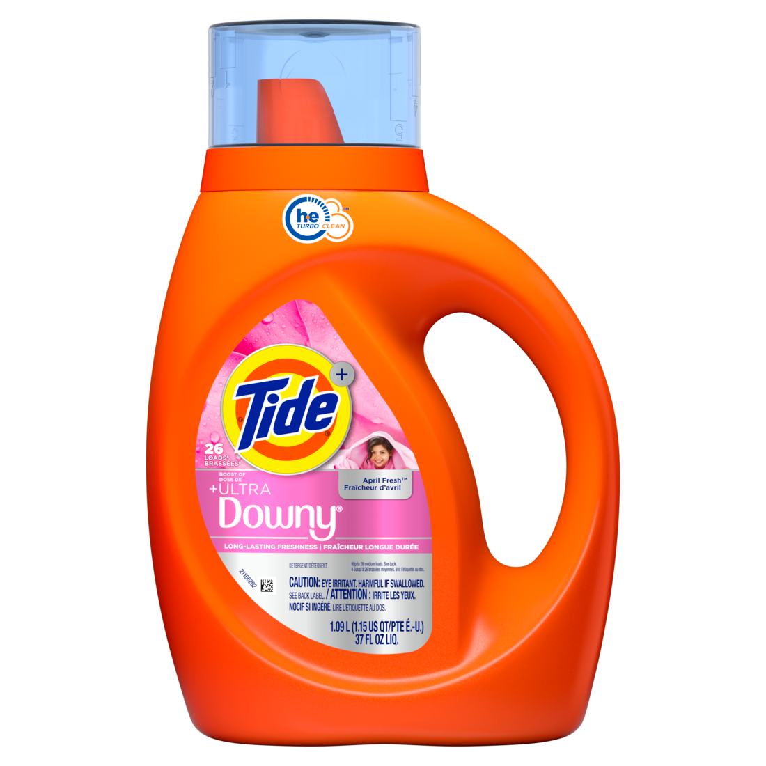 Tide Plus Boost Of Ultra Downy Liquid Laundry Detergent April Fresh Scent 26 Loads Laundry Detergent Liquid With Long-Lasting Freshness - 37oz/6pk