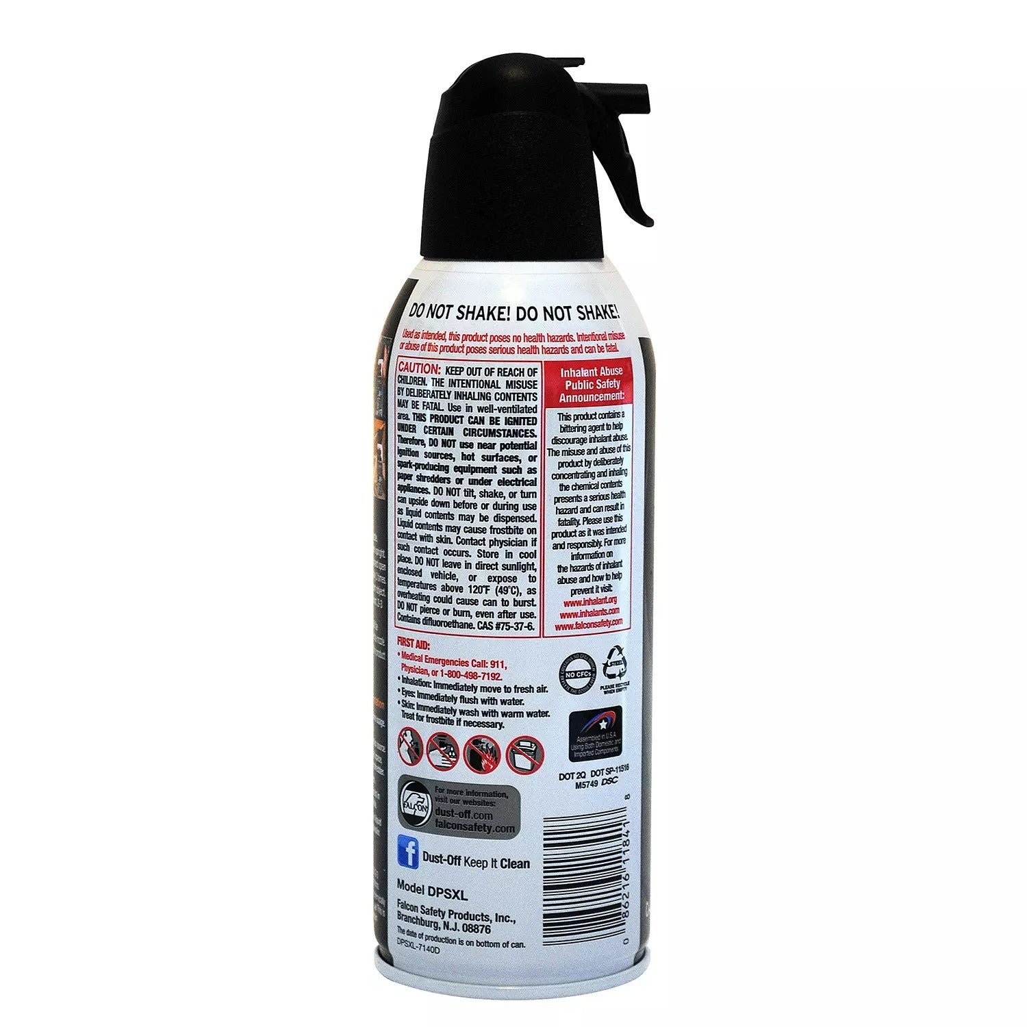 Dust-OFF Falcon Compressed Gas Duster - 10oz/4pk