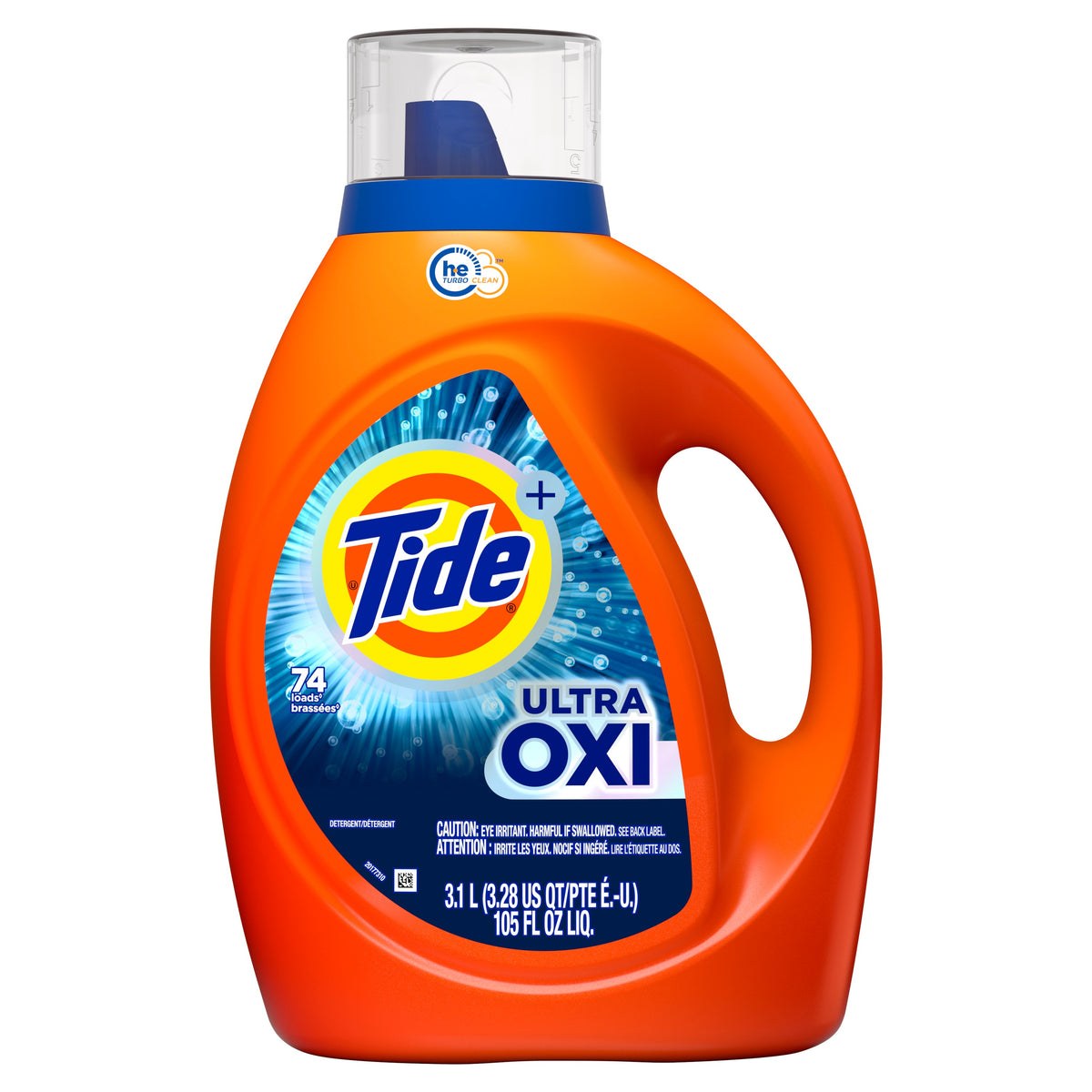 Tide Ultra Oxi Liquid Laundry Detergent 74 Loads - 105oz/4pk