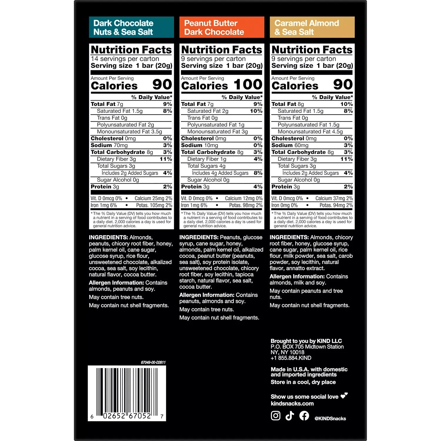 KIND Snacks Mini Nut Bar Variety Pack - (32x0.7)oz/1pk
