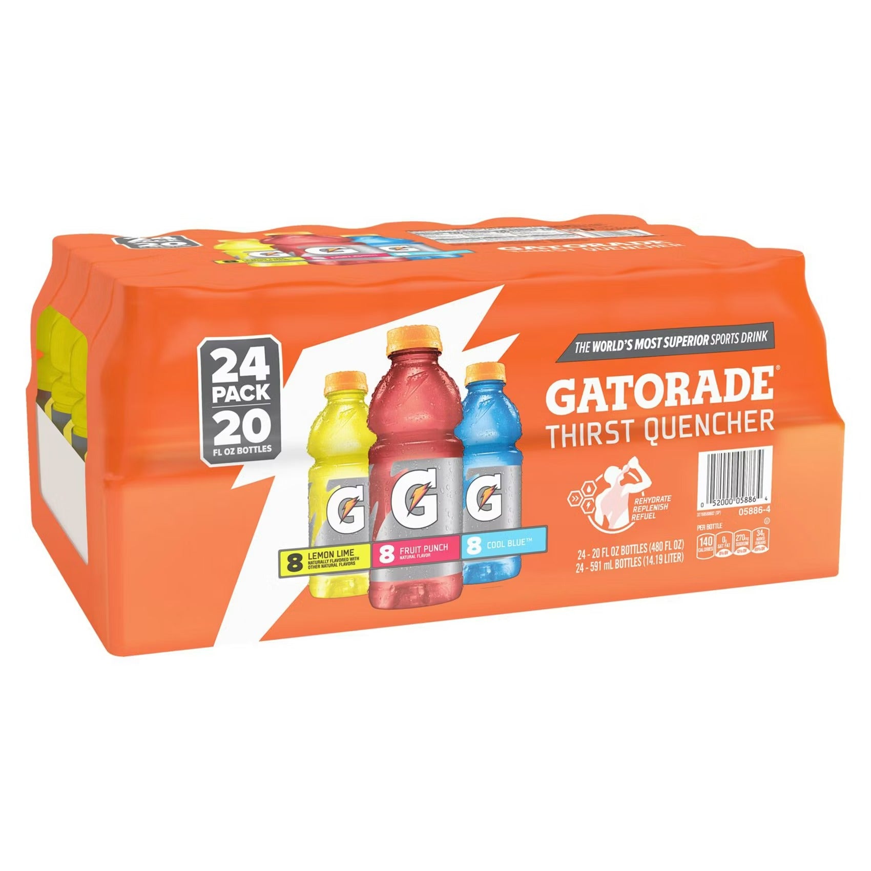 Gatorade Sports Drinks Variety Pack - 20oz/24pk