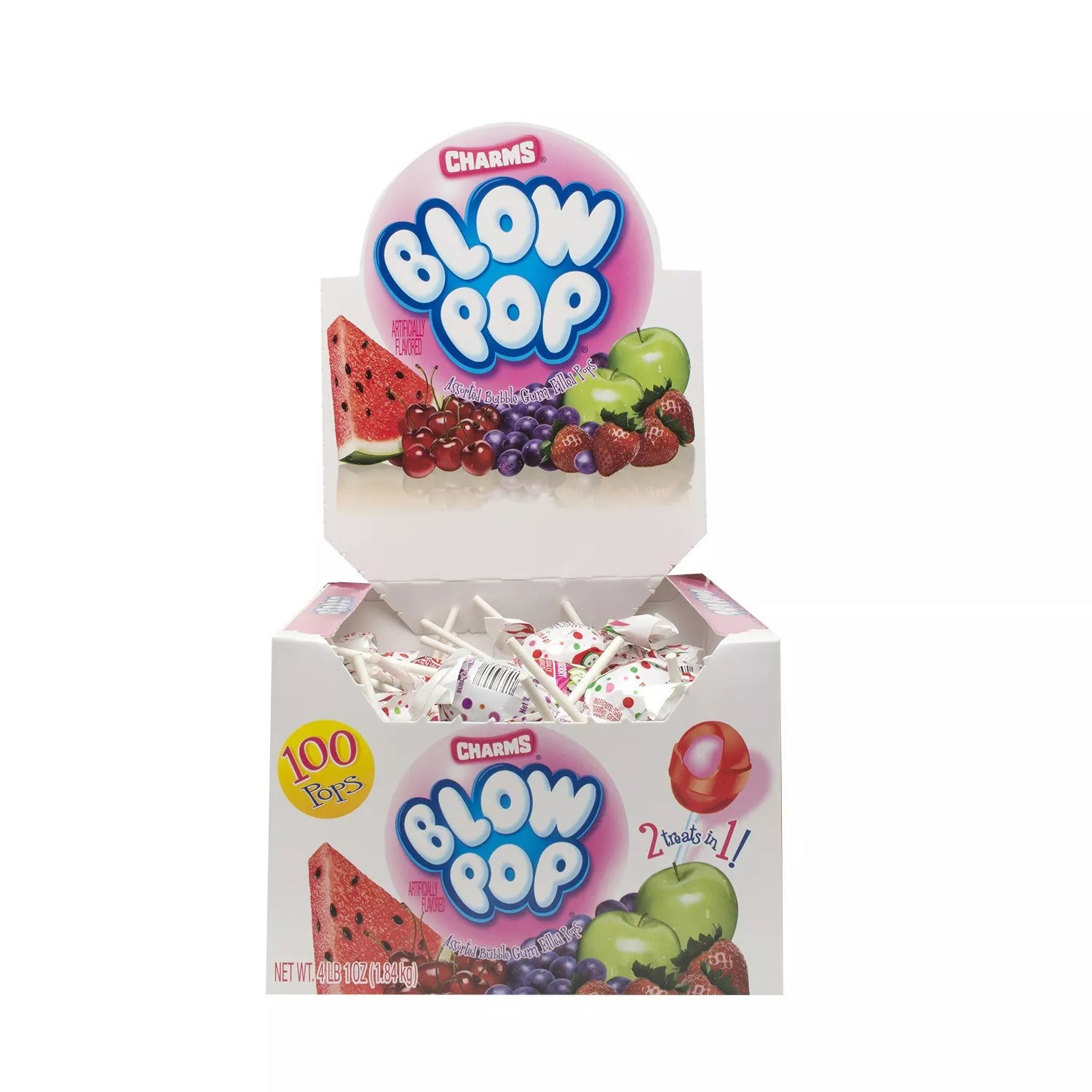Charms Blow Pops Assorted Mix Total 65oz - 100ct/1pk