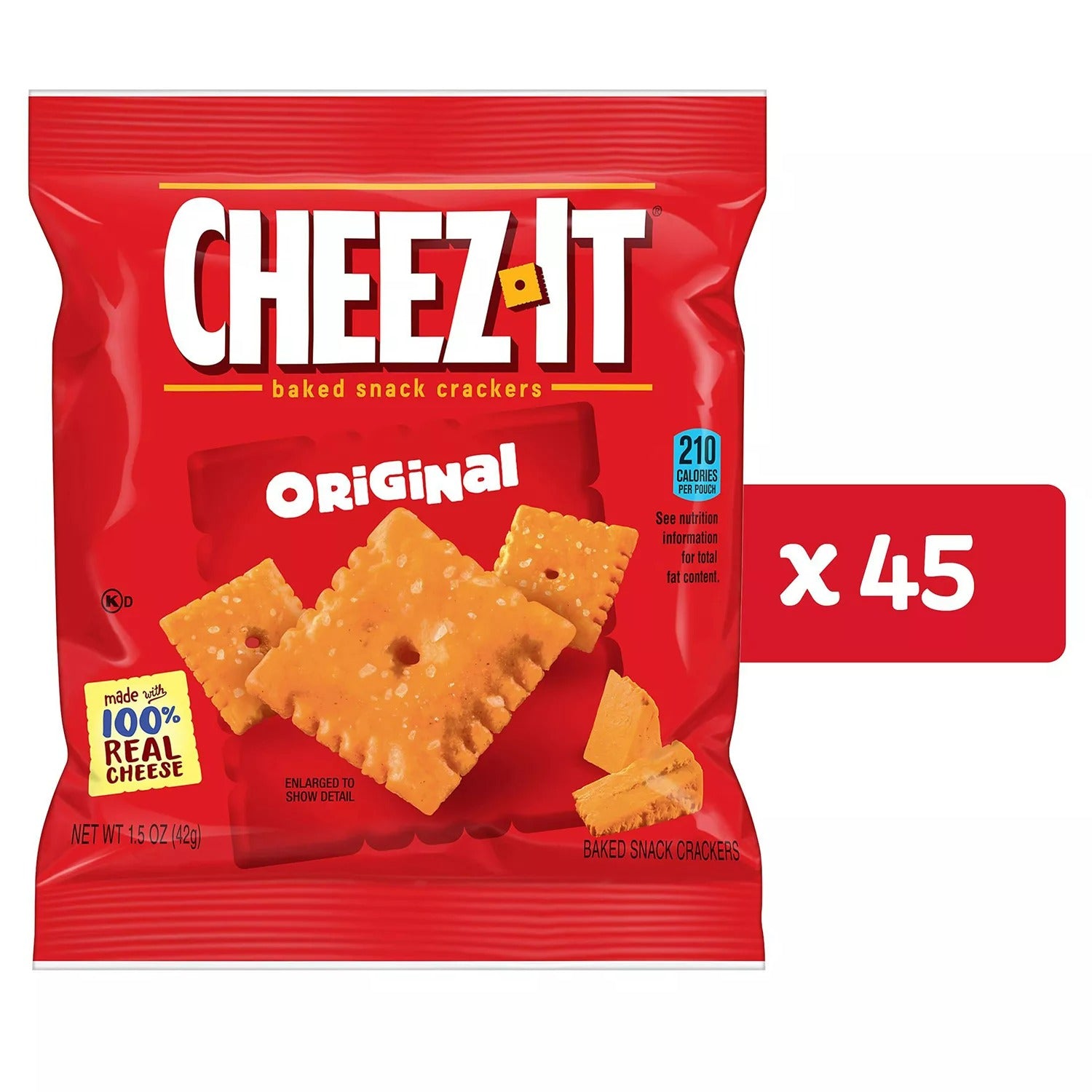 Cheez-It Baked Snack Crackers - 1.5oz/45pk