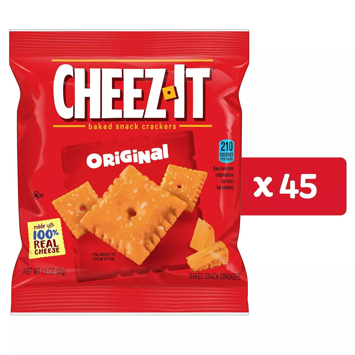Cheez-It Baked Snack Crackers - 1.5oz/45pk