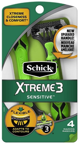 Schick  Xtreme 3 Sensitive Skin Disposable Razors  4/3's - 4ct/12pk
