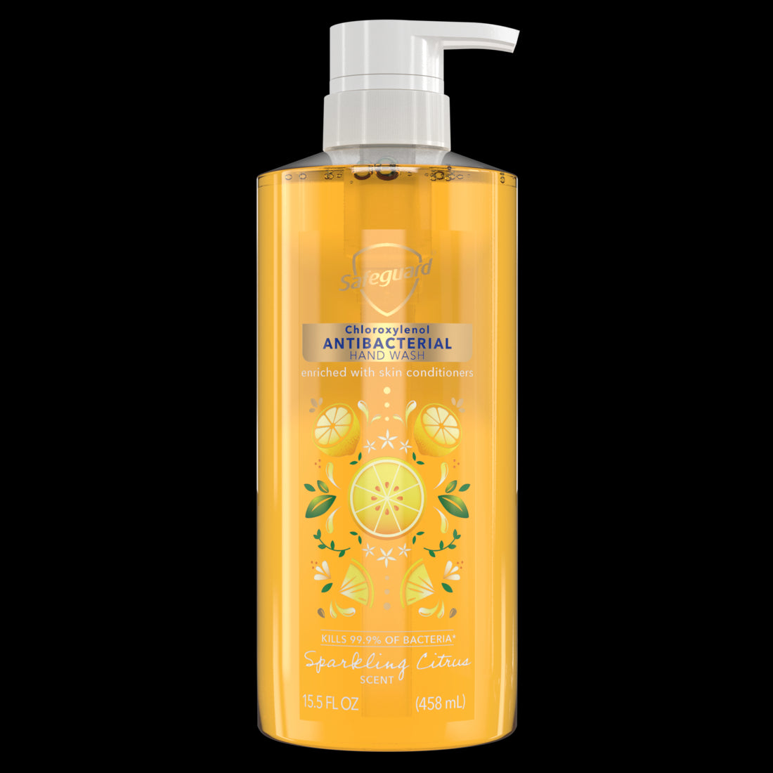 Safeguard Antibacterial Hand Wash Sparkling Citrus Scent - 15.5oz/4pk