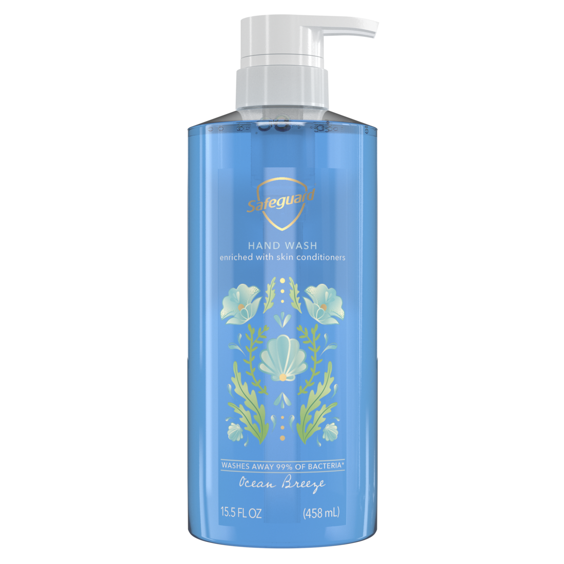 Safeguard Hand Soap Ocean Breeze - 15.5oz/4pk
