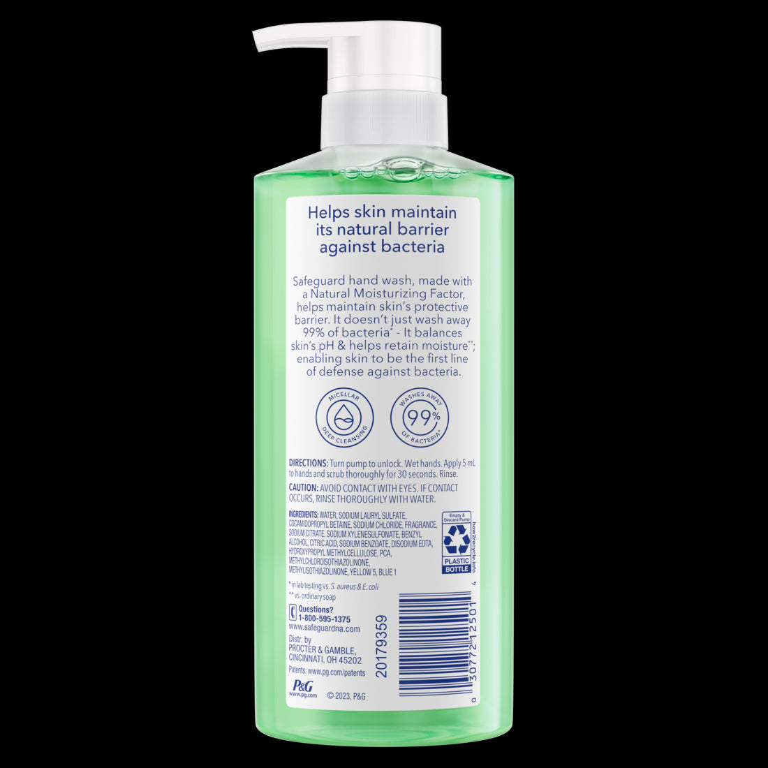 Safeguard Hand Soap Notes of Cucumber - 15.5oz/4pk