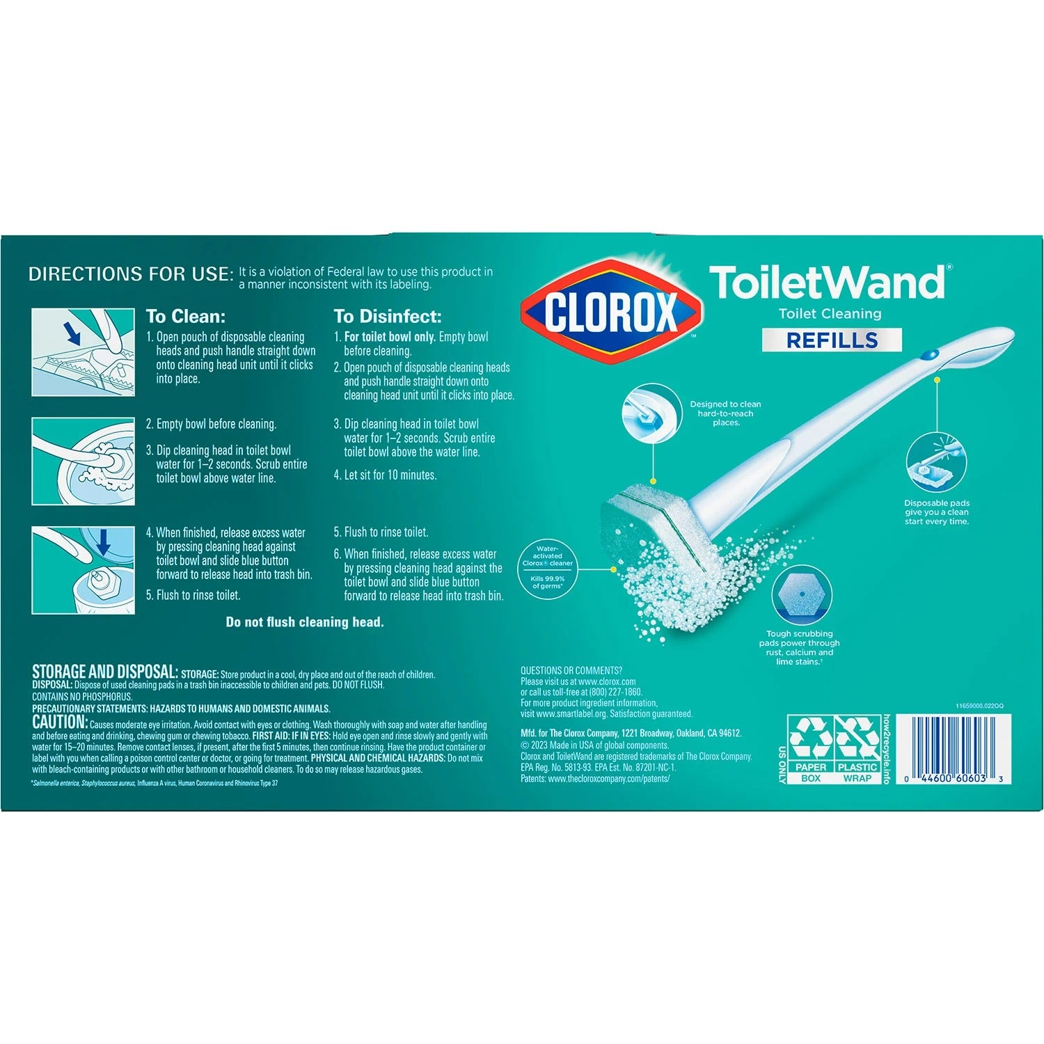 Clorox ToiletWand Toilet Cleaning Kit Rainforest Rush - 36ct/1pk